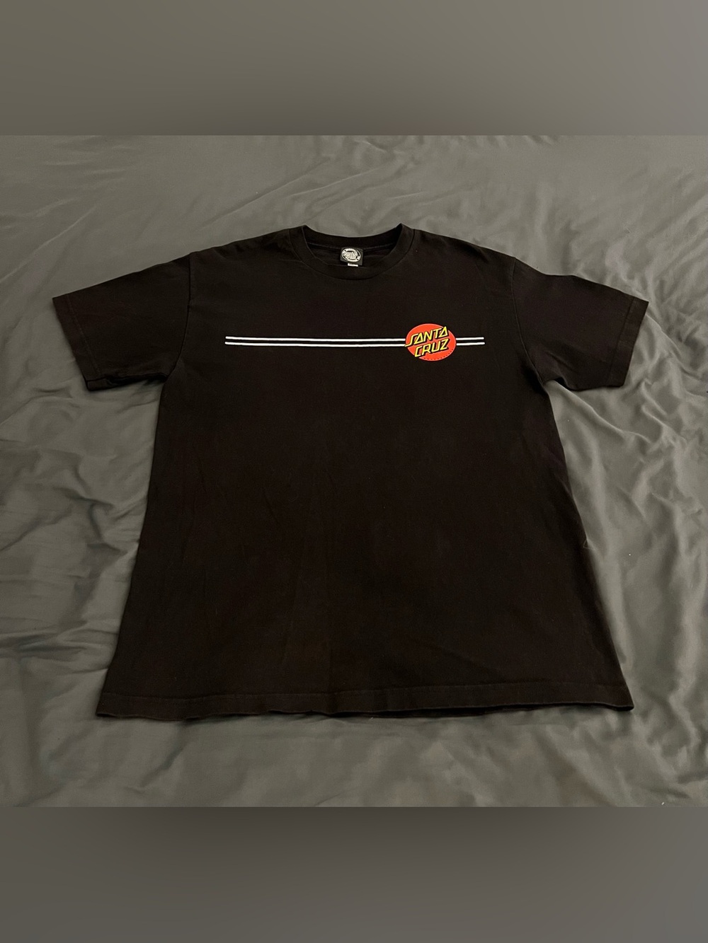 Santa Cruz Skateboards Official Graphic double sided print t-shirt